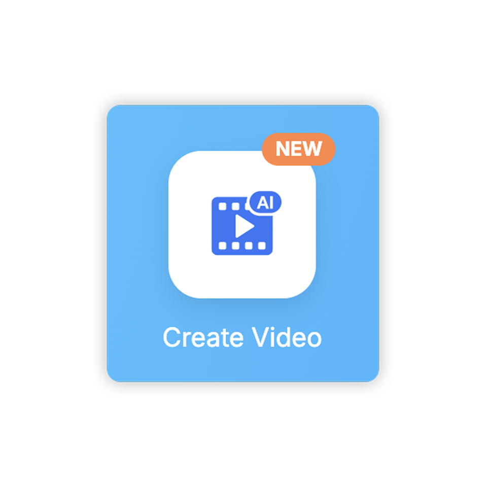 Create Video button highlighted to start a new project in the release notes video creator
